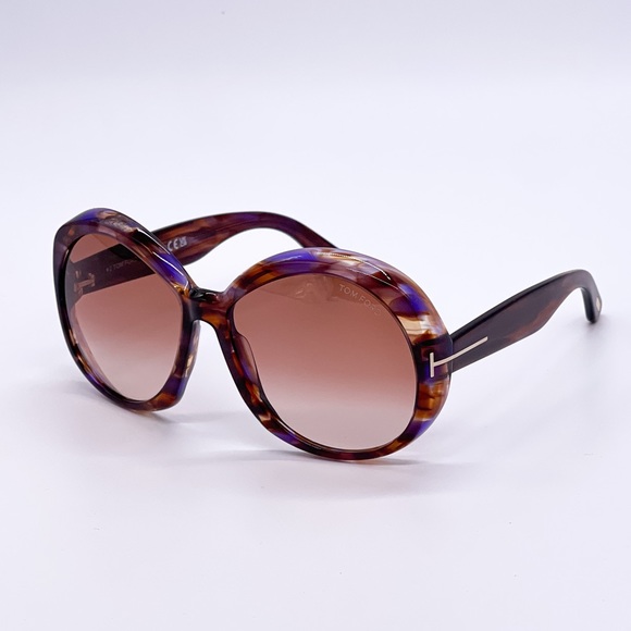 NEW TOM FORD ANNABELLE TF1010 55Z WOMEN OVERSIZED ROUND SUNGLASSES TOM FORD - Picture 8 of 13